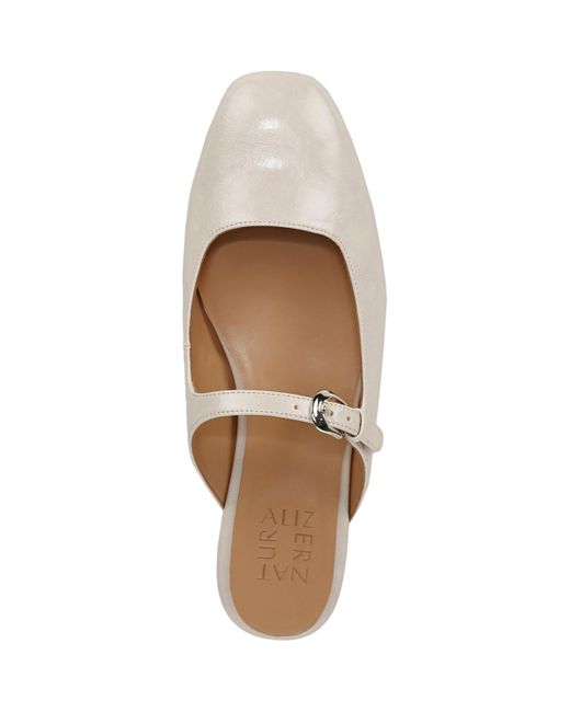 Naturalizer White Apple Square Toe Mary Jane Mules