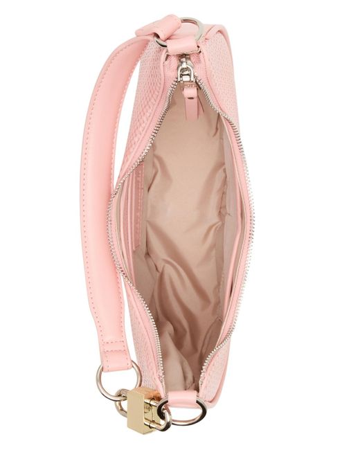 Steve Madden Pink Lohan-w Embossed Woven Small Hobo Bag