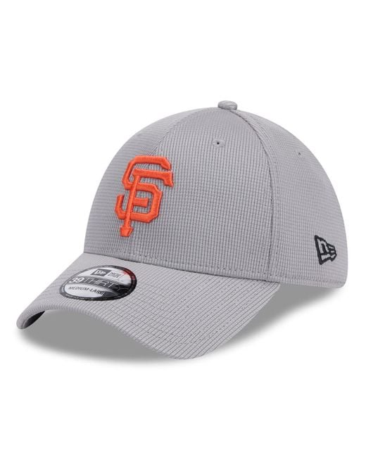 KTZ Gray San Francisco Giants Active Pivot 39thirty Flex Hat for men