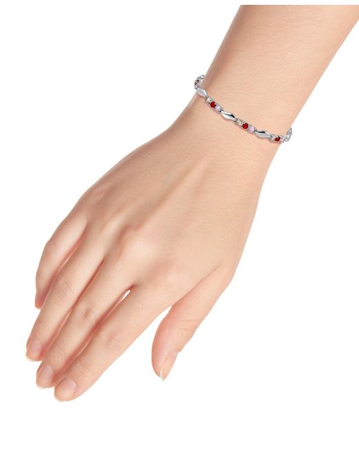 Macy's White Round Pink