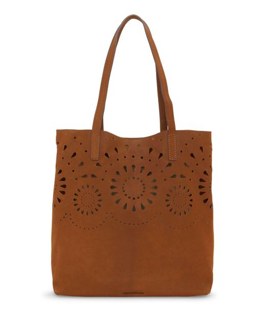 Lucky Brand Leather Joei Tote Handbag in Brown Lyst