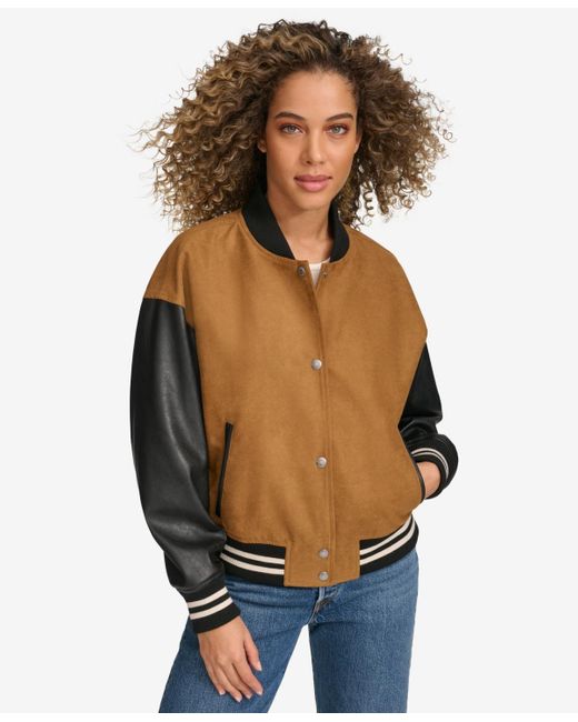 Levi's mixed media bomber jacket hotsell