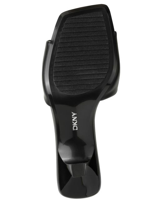 DKNY Black Jileen Chain Sandals