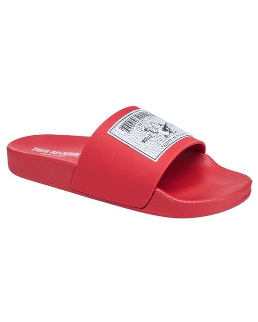 True Religion Red Kendra Pool Slide