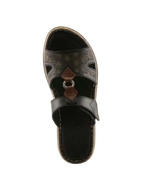 Spring Step Black Virelle Slide