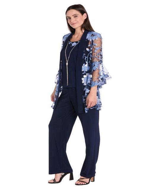 R & M Richards Blue Petite Jacket
