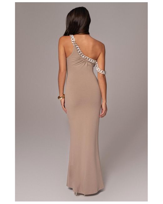 JLUXLABEL Gray Monette Asymmetric Dress