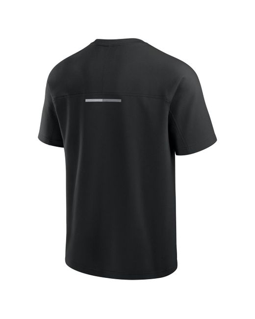 Fanatics Black Chicago Bulls Flex Tri-blend T-shirt for men