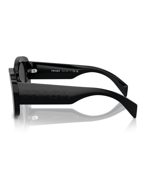 Prada Black Oval Sunglasses
