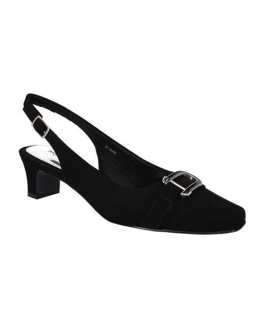 Easy Street Connie Slingback Pumps in Black | Lyst
