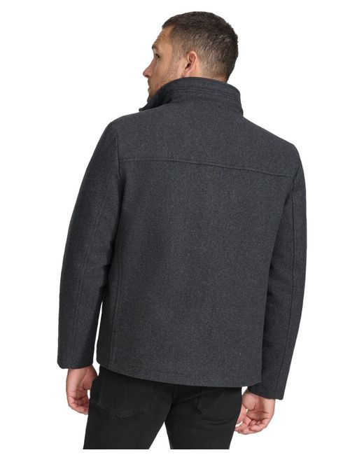 Calvin Klein Gray Outerwear Jacket,dark Charcoal,large for men