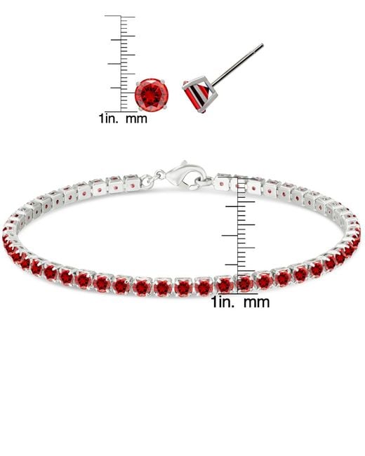 Macy's White Simulated Round Laydown Bracelet