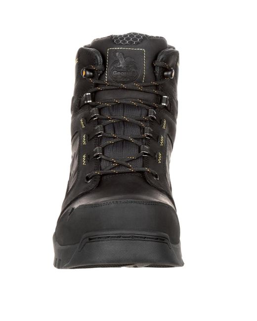 Georgia Boot Black Amplitude Composite Toe Waterproof Work Boot for men