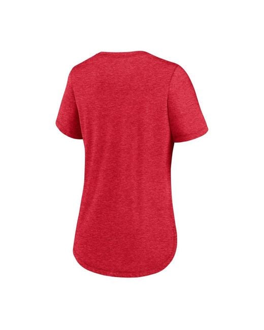 San Francisco 49ers Nike Women's Fashion 3/4-Sleeve Raglan T-Shirt - Scarlet