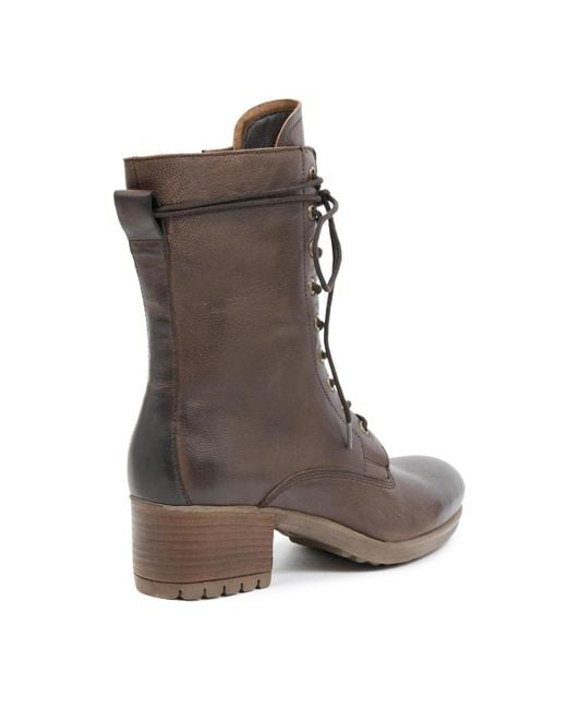 Celtic & Co. Brown Block Heel Derby Boot