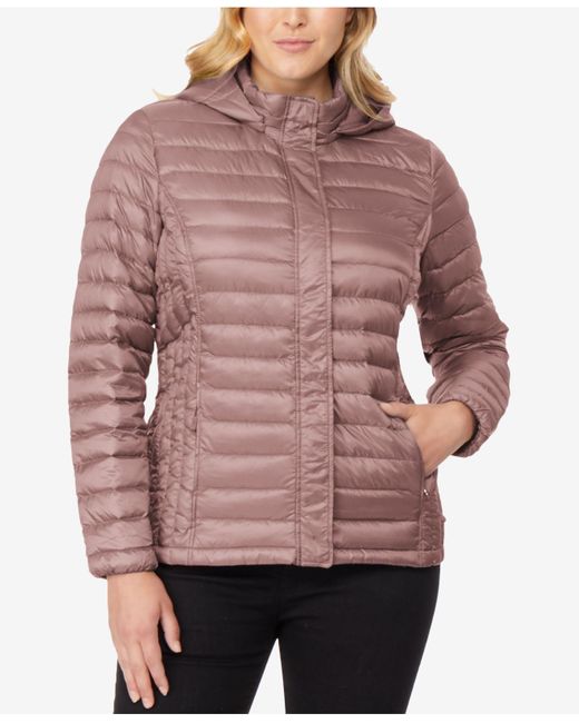 plus size hooded puffer coat