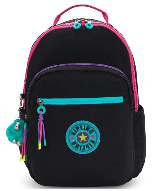Kipling Black Seoul Medium Backpack