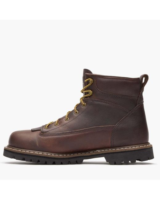 Georgia Boot Brown Waterproof Lace-to-toe Work Boot for men