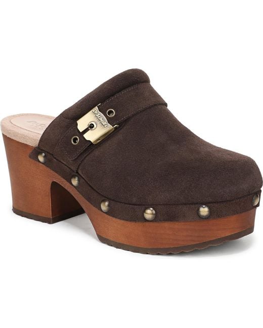 Dr. Scholls Brown Original Joy Platform Clogs