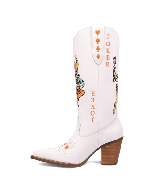 Dingo White Joker Leather Boot