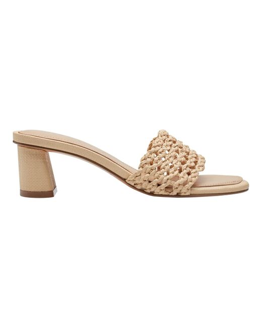 Marc Fisher Pink Jazmine Woven Slip-on Sandals