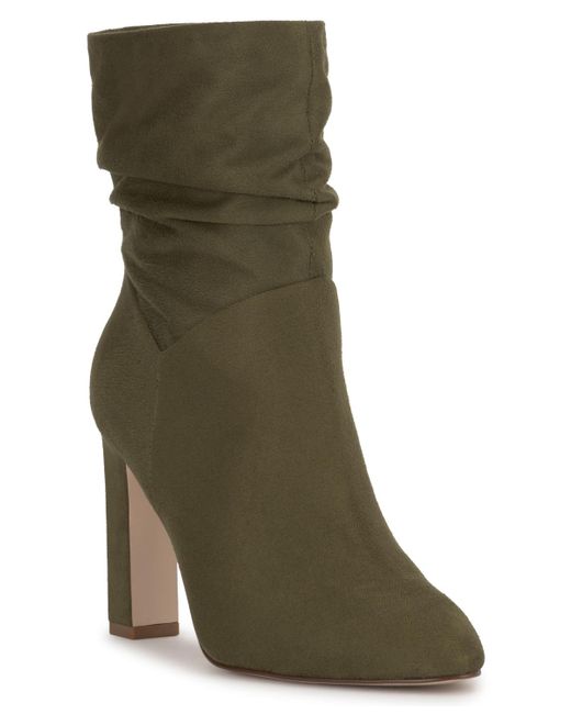 Jessica Simpson Mixtesa Slouchy Dress Booties in Green | Lyst