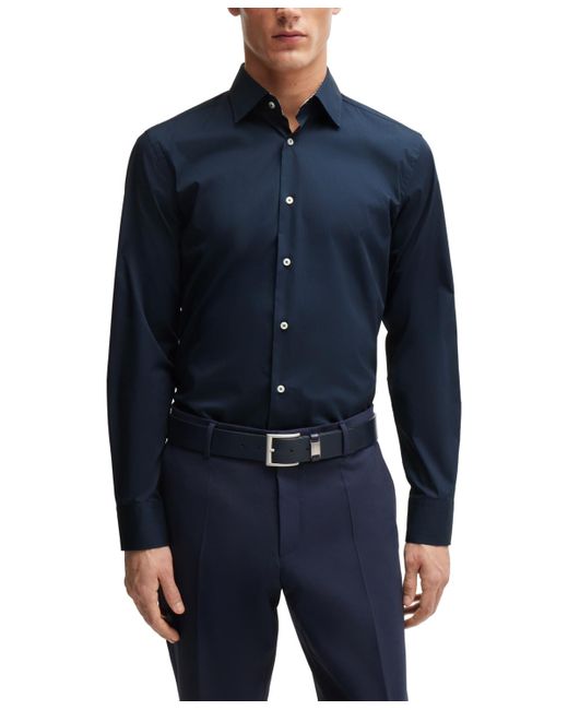 Boss Blue Boss By Easy-iron Slim-fit Shirt for men