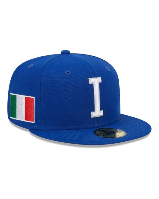 KTZ Blue Italy Baseball 2023 World Baseball Classic 59fifty Fitted Hat for  Men