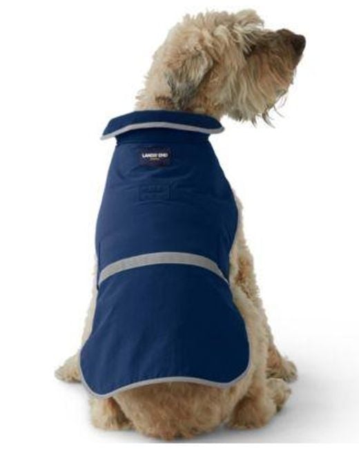 Lands' End Blue Lands End Dog Solid Squall Jacket