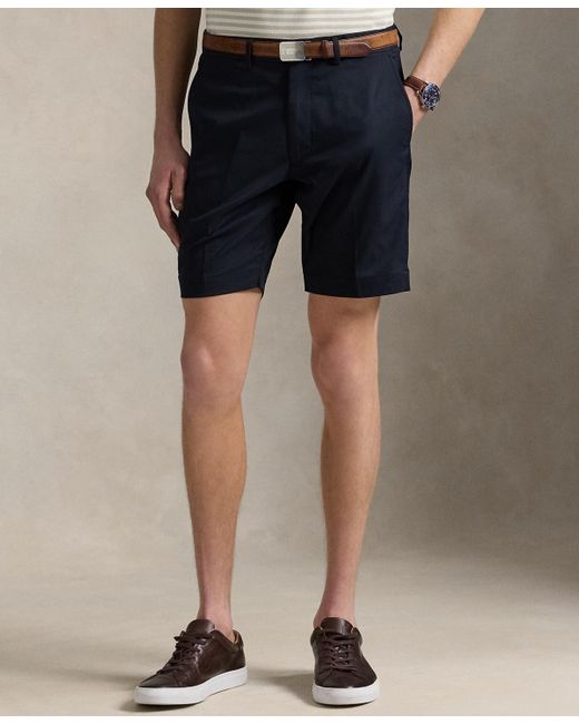 Polo Ralph Lauren Natural 9-inch Tailored-fit Performance Shorts for men