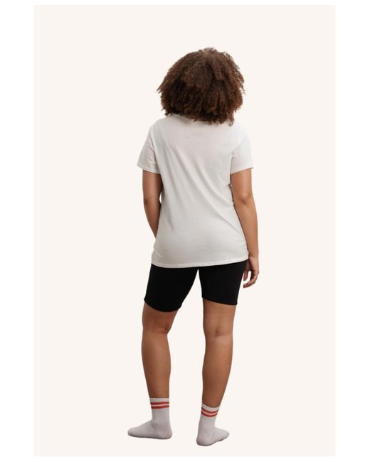 Nom Maternity White Maternity The Groove Tee