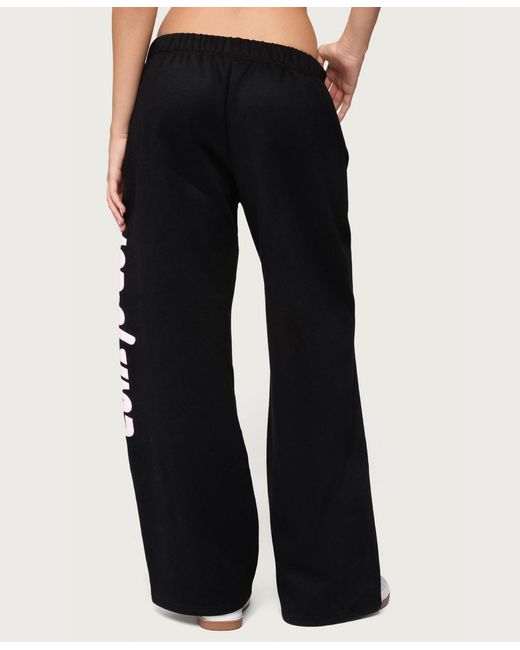 Edikted Black Star Sweatpants