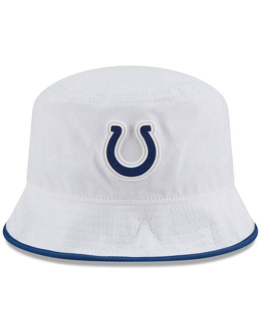 KTZ White Indianapolis Colts 2025 Nfl Training Camp Stretch Bucket Hat for men