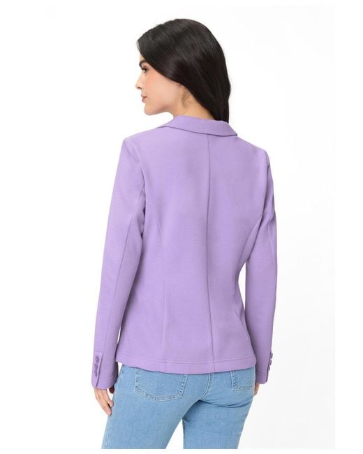 Olsen Purple Pique Blazer