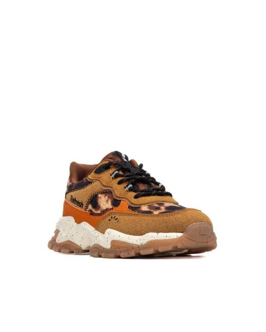 Xti Brown Casual Sneakers Refresh Collection By