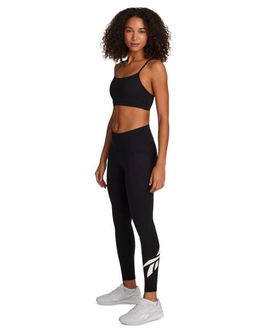 Reebok Black Cropped Pull-on Bra
