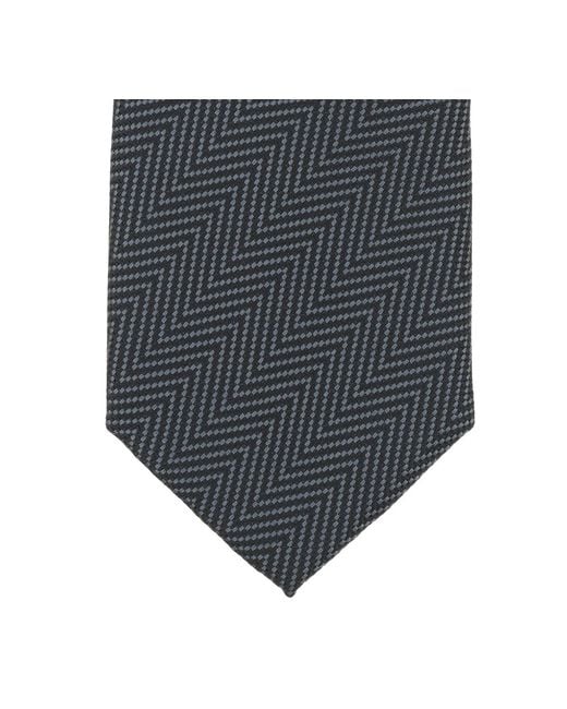 Alfani Gray Dune Herringbone-pattern Tie for men