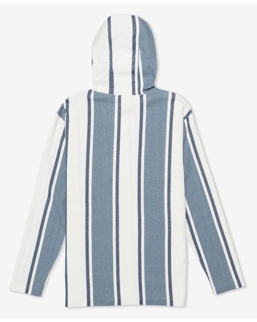Hurley Blue Og Hooded Poncho Sweatshirt for men