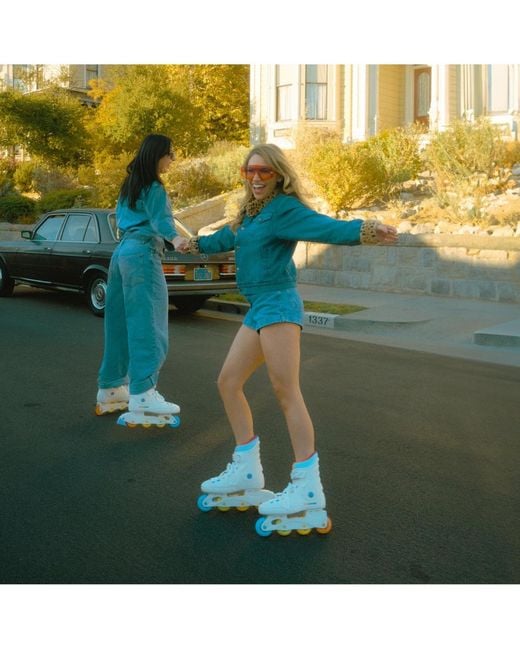 C7skates White Nostalgic Impulse Inline Skates