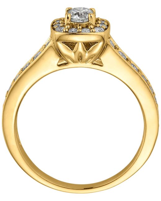 Macy's Metallic Diamond Halo 2-pc. Bridal Set (1-1/5 Ct. T.w.