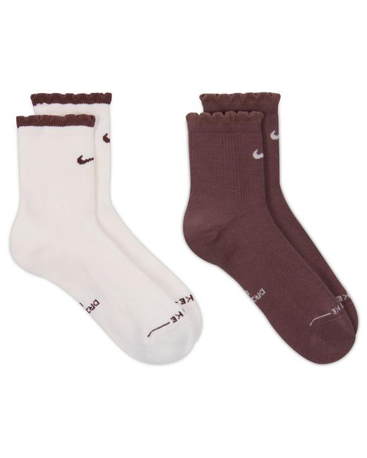 Nike Purple Everyday Elevated Mid-crew Socks for men