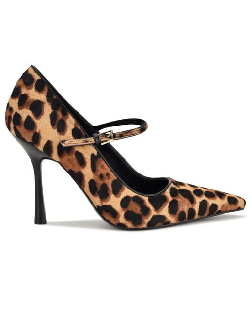 Nine West Brown Jinnie Mary Jane Stiletto Pumps