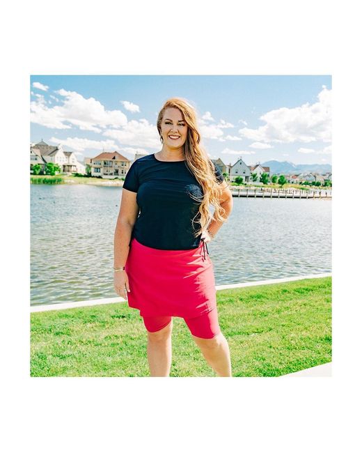 Calypsa Blue Plus Size Adele Swim Top