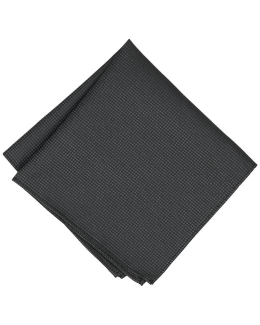 Alfani Black Wolfe Solid Bow Tie And Pocket Square for men