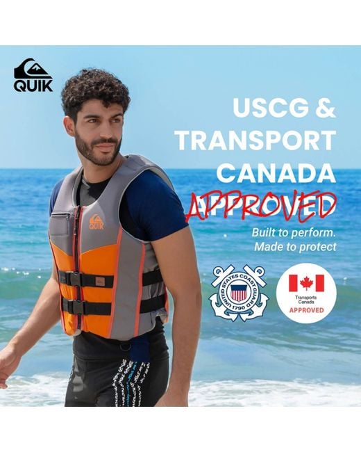 Quiksilver Gray Life Vest for men