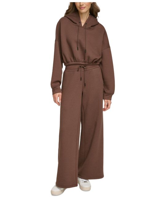 dkny sport cropped hoodie