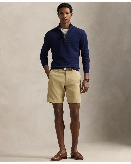 Polo Ralph Lauren Blue 9-inch Tailored-fit Performance Shorts for men