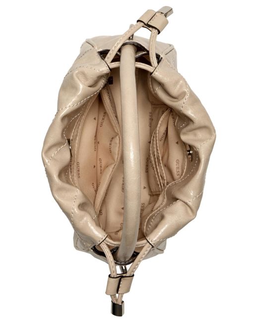 Guess Natural Amys Drawstring Crossbody
