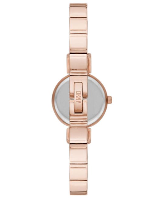 DKNY White Ellington Two-hand Rose Gold-tone Alloy Watch 24mm