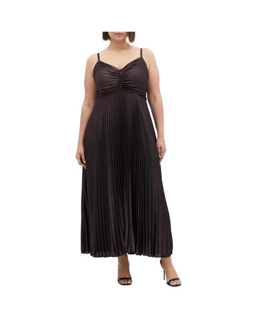 City Chic Plus Size Ariana Sparkle Maxi Dress in Black | Lyst